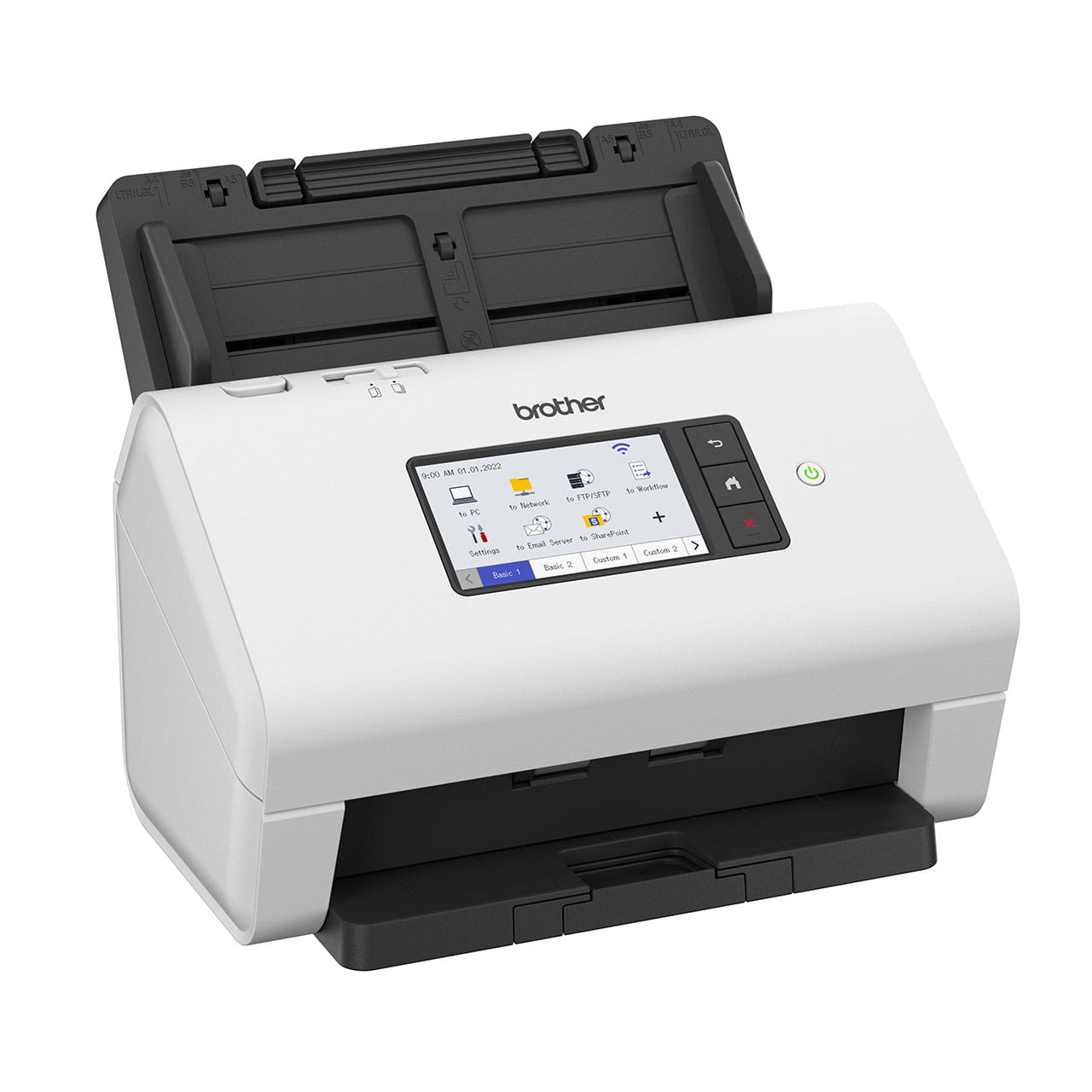 Brother ADS-4900W Professional Desktop Document Scanner – right-side view