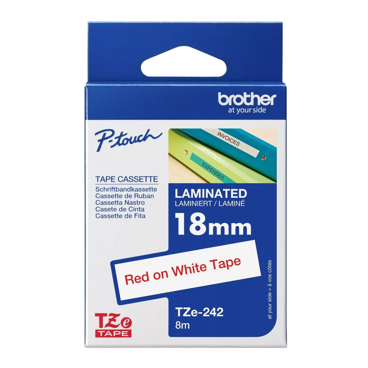 Brother Tze-242 Genuine Label Printer (Label Maker) Tape 1