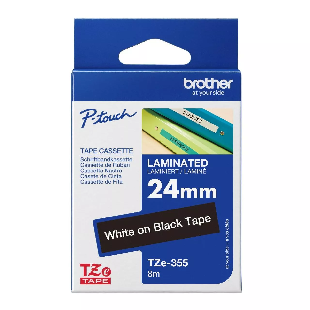 Brother TZe-355 Genuine Label Printer (Label Maker) Tape 1