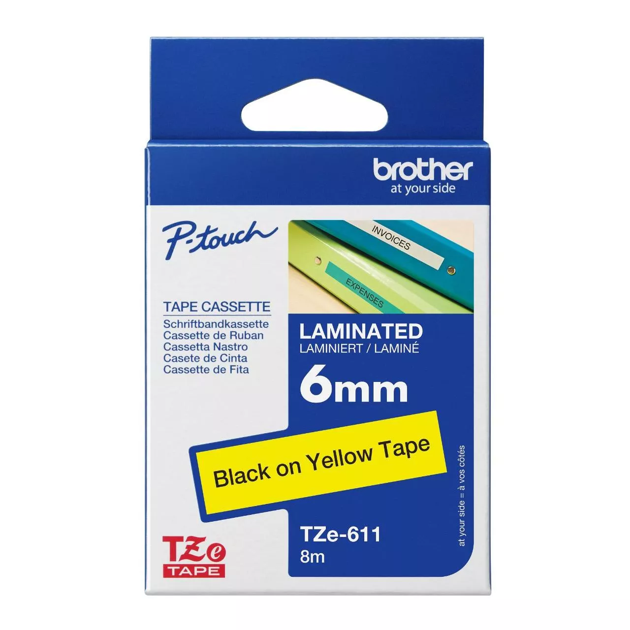 Brother TZe-611 Genuine Label Printer (Label Maker) Tape 1