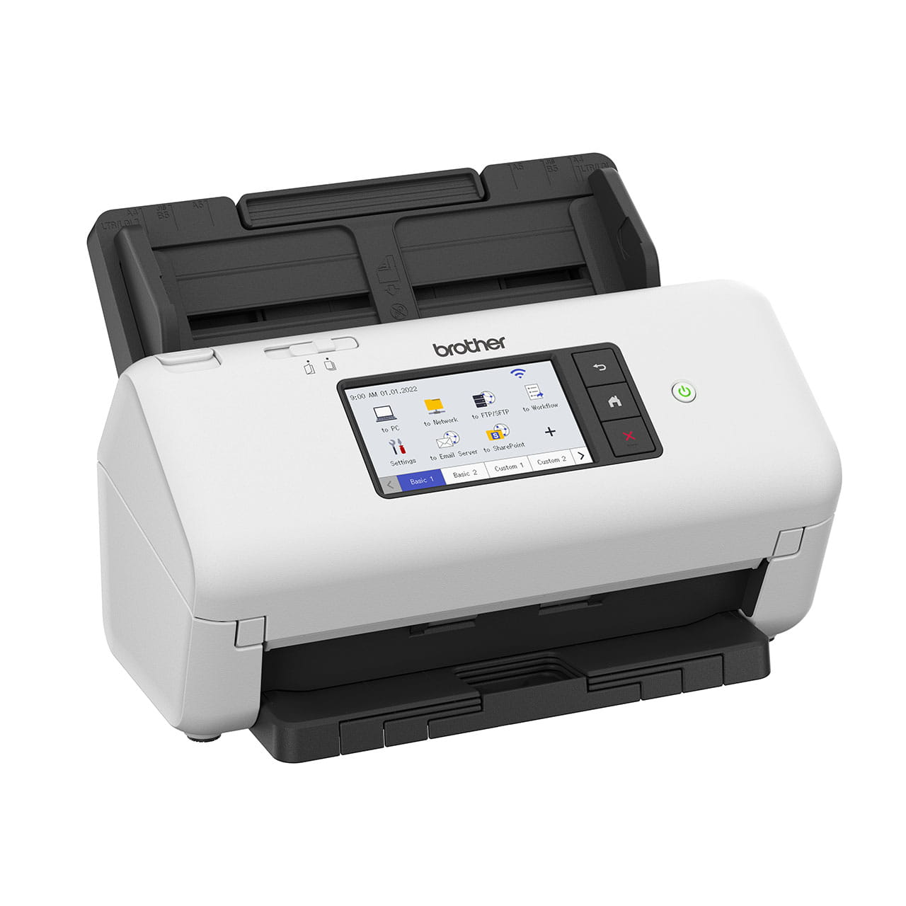 Brother ADS-4700W Professional Desktop Document Scanner – right-side view