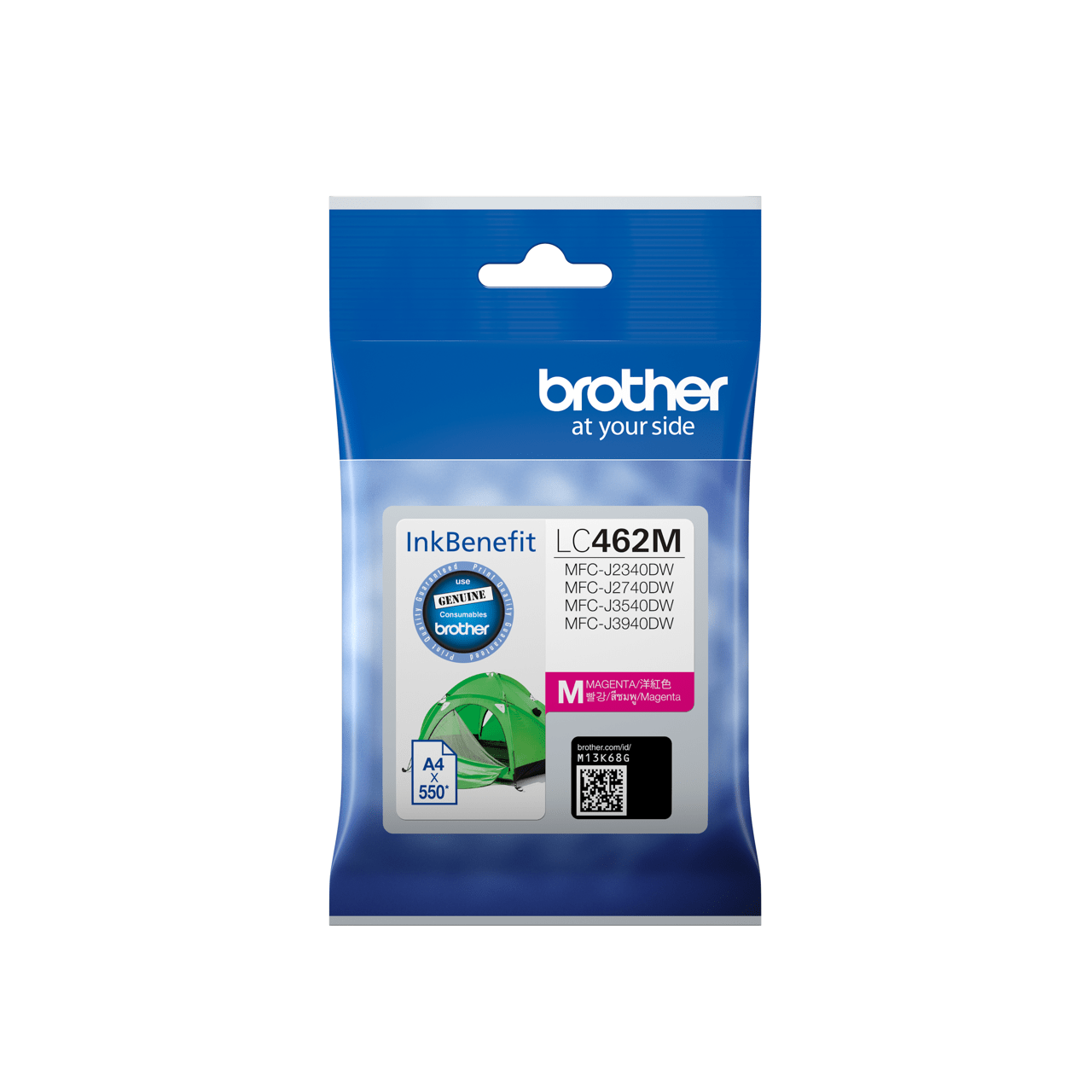 Brother LC462M with packing Genuine Standard Yield Magenta Ink